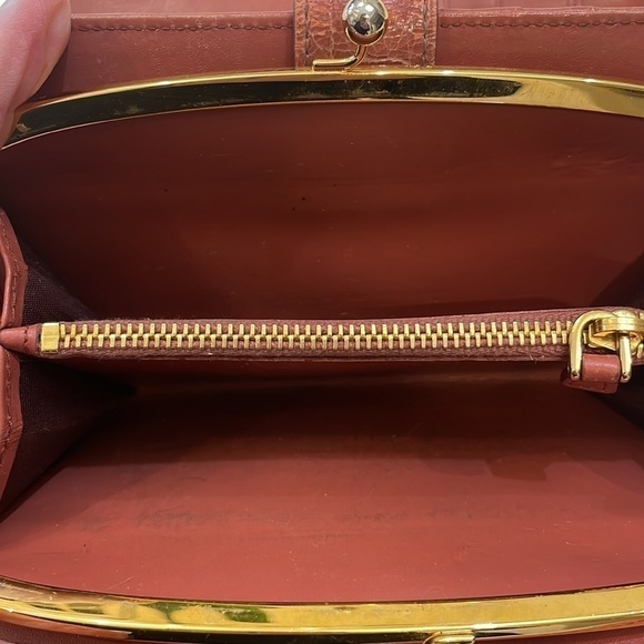 Miu Miu Pink Crocodile-Embossed Women's Wallet - Picture 11 of 13